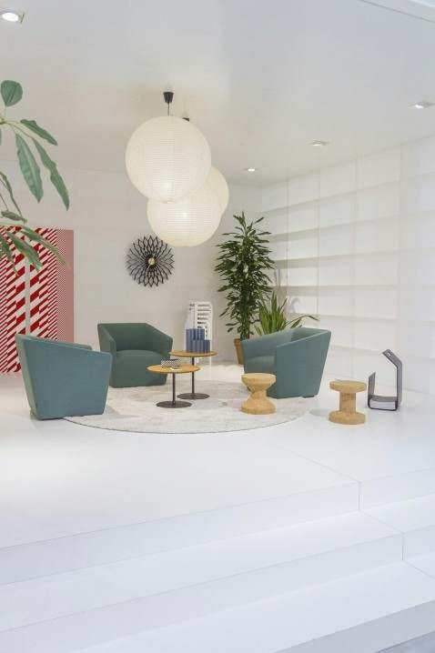 Coastal living room with sea light